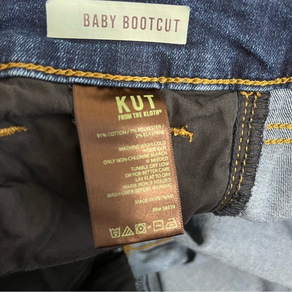 Kut From The Kloth Blue Baby Bootcut Denim Jeans - Picture 9 of 14